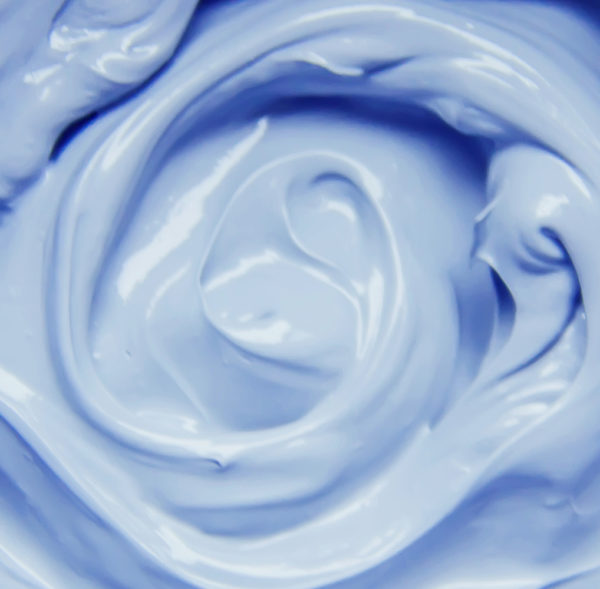 texture de creme bleue au lapis lazuli